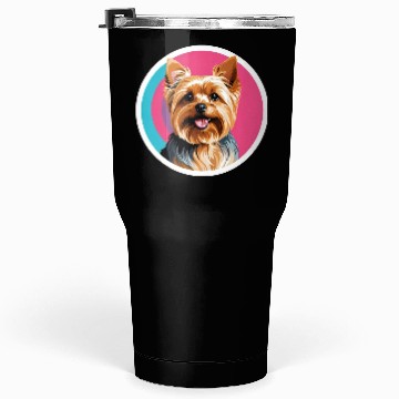 Discover Synthwave Yorkshire Terrier 2 Tumblers 30 Oz