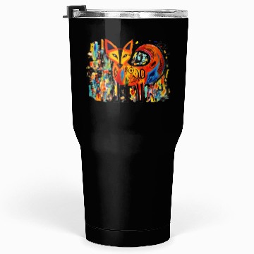 Discover Abstract Fox pop art Tumblers 30 Oz