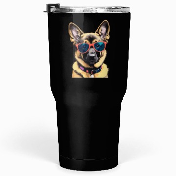 Discover Cute German Shepherd Pop Art Tumblers 30 Oz