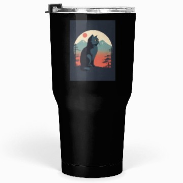 Discover Persian Cat 1 - Japanese Retro Art Tumblers 30 Oz