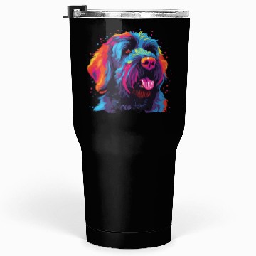 Discover Colorful Russian Black Terrier Tumblers 30 Oz