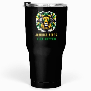 Discover Jamaica lion reggae design Tumblers 30 Oz
