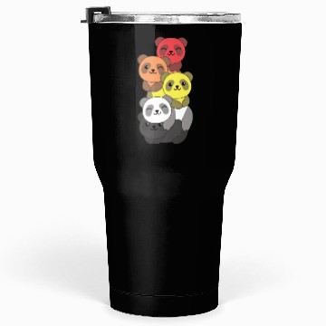 Discover Lithsexual Flag Pride Lgbtq Cute Panda Tumblers 30 Oz