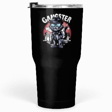 Discover cat gangster Tumblers 30 Oz