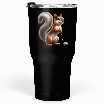 Discover Golf Player Squirrel Animal Lover Design Tumblers 30 Oz