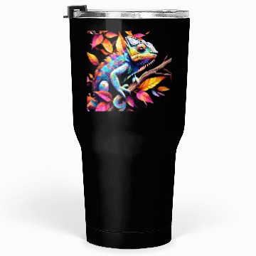 Discover "Kaleidoscopic Chameleon Serenity" Tumblers 30 Oz