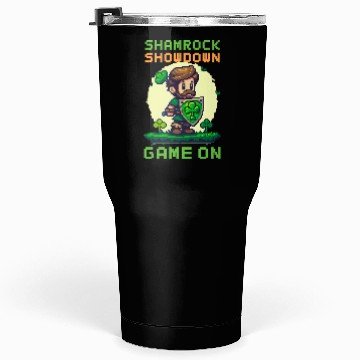 Discover St. Patricks Day Gaming Shamrock Showdown: Game On Tumblers 30 Oz