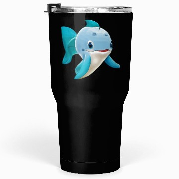 Discover cute Dolphin cartoon Tumblers 30 Oz