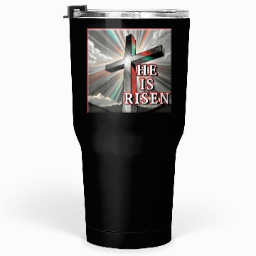 Discover Cross, He is Risen - 2 Tumblers 30 Oz
