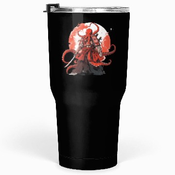 Discover Samurai Katana Sword anime Octopus manga Warrior Tumblers 30 Oz