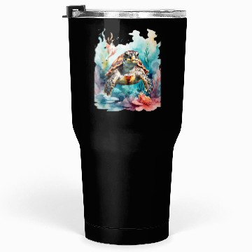 Discover Colorful turtle Tumblers 30 Oz