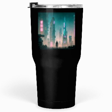 Discover Cyberpunk Cityscape Tumblers 30 Oz