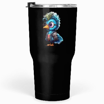 Discover Cute Peacock Cartoon Tumblers 30 Oz