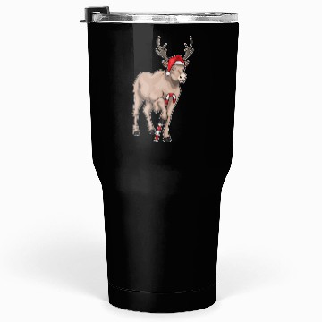 Discover Reindeer Christmas Candy cane Tumblers 30 Oz