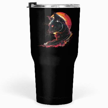 Discover Solar Eclipse with Cat Tumblers 30 Oz