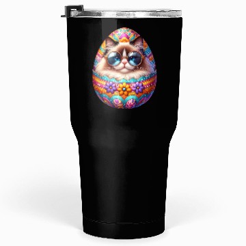 Discover Ragdoll Cat in Easter Egg Design Tumblers 30 Oz