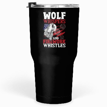 Discover Howling Wolf White Stars Red Stripes American Tumblers 30 Oz