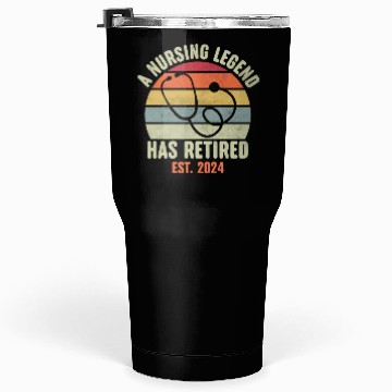 Discover Retired Nurse 2024 Tumblers 30 Oz, Funny Retired Nurse
