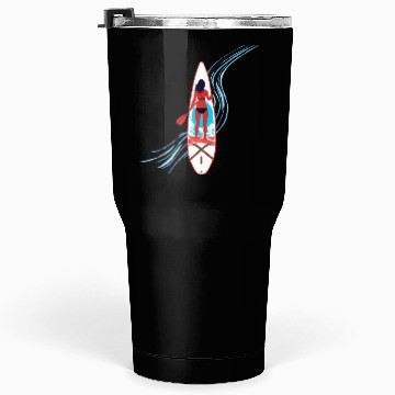 Discover Paddleboard Paradise: A Tropical Escape Tumblers 30 Oz