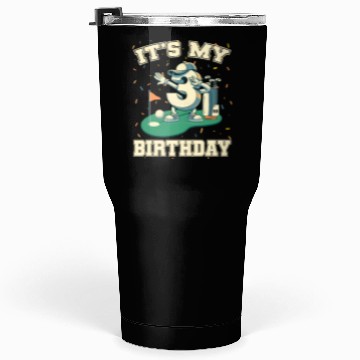 Discover It's My Birthday Boy 3rd Golf B-day Golfing Tumblers 30 Oz
