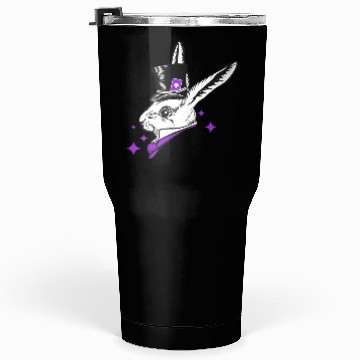 Discover white rabbit head with top hat Tumblers 30 Oz