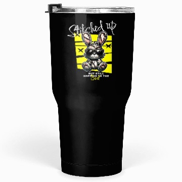 Discover Stitched Up Cool Bunny with Sunglasses Tumblers 30 Oz