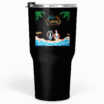 Discover beach lobster Tumblers 30 Oz