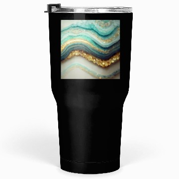 Discover Teal Agate Geode Stone Tumblers 30 Oz