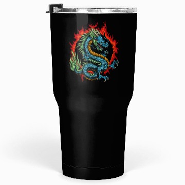 Discover Angry Japanese Dragon Tumblers 30 Oz