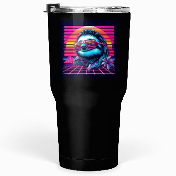 Discover Synthwave Retro 80's Sloth Tumblers 30 Oz