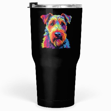 Discover Watercolor Colorful Welsh Terrier Tumblers 30 Oz
