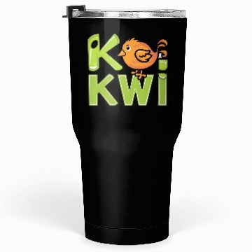 Discover Kiwi Bird Cartoon Tumblers 30 Oz