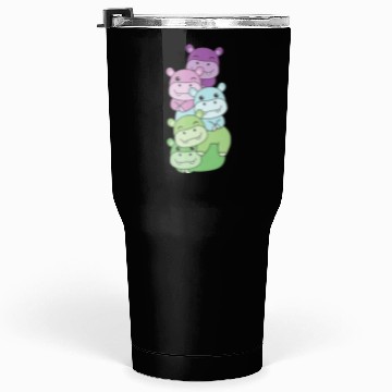 Discover Toric Flag Pride Lgbtq Cute Hippo Tumblers 30 Oz