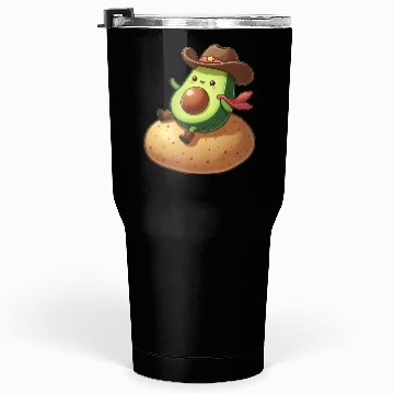 Discover Avocado Cowboy Potato Rider Tumblers 30 Oz