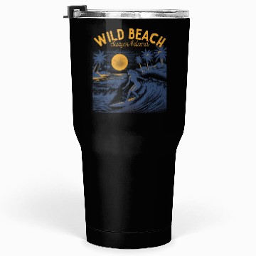 Discover Wild Beach Surfer Island Tumblers 30 Oz