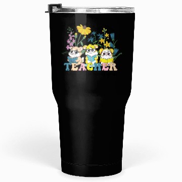 Discover Wildflower Teacher Tumblers 30 Oz, Groovy Hamster Educator