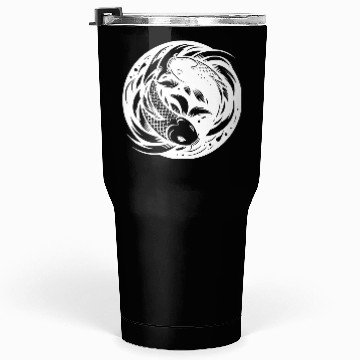 Discover Koi Carp Yoga Circle Yin And Yang Style Tumblers 30 Oz