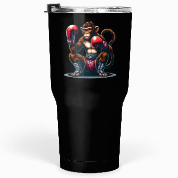 Discover Muay Thai Monkey - Martial Arts Tumblers 30 Oz