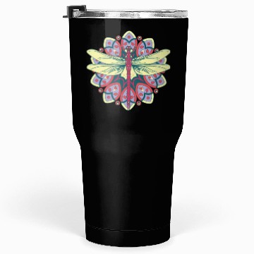 Discover Colorful Dragonfly Nature Insects Tumblers 30 Oz