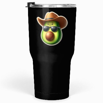 Discover avocado wears hat Tumblers 30 Oz