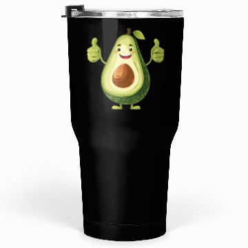 Discover Happy Avocado Thumbs Up Fun Expression Tumblers 30 Oz
