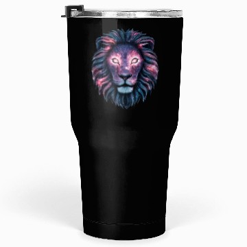Discover Lion Head with Galaxy Style Tumblers 30 Oz