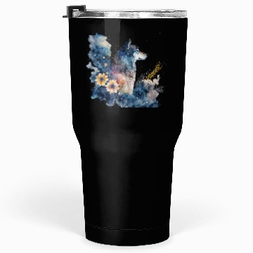 Discover Wolf Print, Cosmic Wolves, Animal Print, Cosmos Tumblers 30 Oz