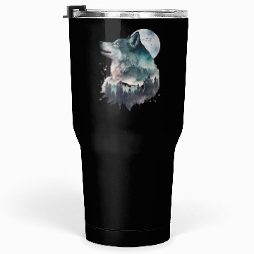 Discover Wolf Print, Cosmic Wolves, Animal Print, Cosmos Tumblers 30 Oz