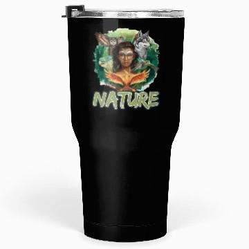 Discover Nature-Inspired Wolf Owl Turtle Phoenix Woman Tumblers 30 Oz
