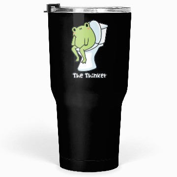 Discover The thinker, kawaii frog Tumblers 30 Oz