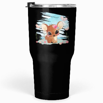 Discover Funny Deer Sitting On Sand At The Beach Tumblers 30 Oz