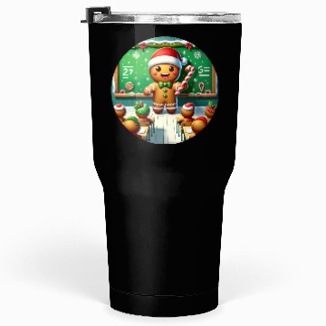Discover Gingerbread Teach's Yuletide Class Tumblers 30 Oz