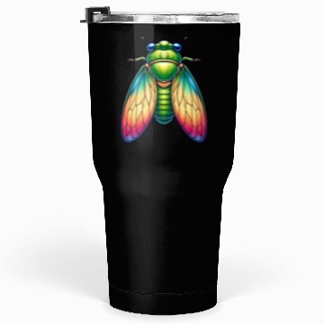 Discover Colorful Cicada Tumblers 30 Oz