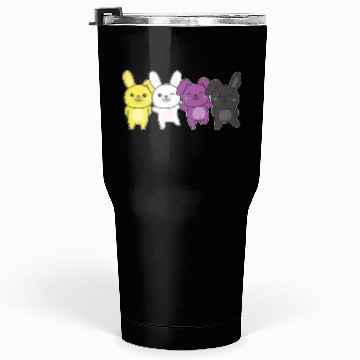 Discover Nonbinary Bunny Flag Pride Lgbtq Cute Bunnys Tumblers 30 Oz